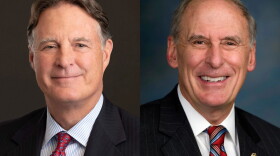 Former U.S. Sen. and Indiana Gov. Evan Bayh (left) and Former Director of National Intelligence and U.S. Sen. Dan Coats (right).