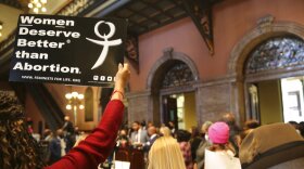FILE - In this Feb. 17, 2021 file photo, Rep. Justin Bamberg, D-Bamberg, speaks against an abortion bill at a news conference in the Statehouse in Columbia, S.C. The parties involved in a lawsuit over South Carolina’s new ban on almost all abortions disagree about how the case should be handled while the U.S. Supreme Court considers similar litigation from Mississippi, with those supporting the restrictions arguing that they should be allowed to collect information for their defense in the coming months. (AP Photo/Jeffrey Collins)