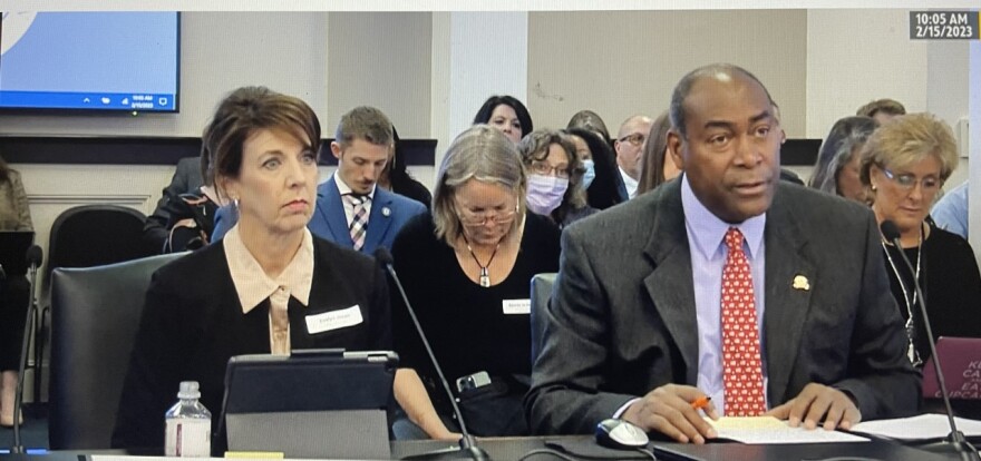 Left to Right- Dr. Evelyn Montgomery Jones with the KMA-Jessamine Senator and Dr. Donald Douglas