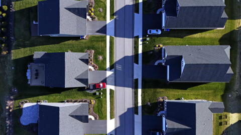 A housing development in Middlesex, Pa., is shown on March 29, 2024. (Gene J. Puskar/AP)