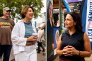 Sen. Amy Klobuchar talks to fairgoers and supporters Friday, Sept. 4, 2026, and Minnesota House Speaker Lisa Demuth talks to fairgoers and supporters Friday, Aug. 28, 2026, at the Minnesota State Fair.