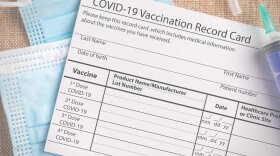 The first in the two-dose COVID vaccinations comes with a vaccine record card listing the when and where of the second shot.