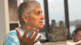 Hazleton resident Betsy Durso voices her concerns during the July 28, 2026 Hazleton City Authority board meeting.