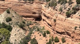 Uranium mine waste sits near the Navajo Nation community of Cove, Arizona, in 2023.