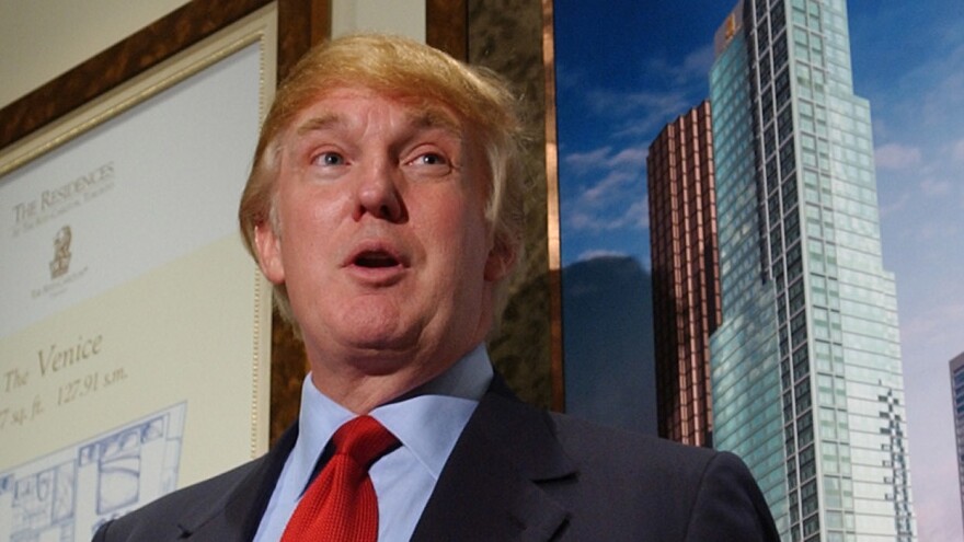 Donald Trump officially opens the Presentation Centre for the Residences at The Ritz-Carlton Toronto on Nov. 29, 2001.