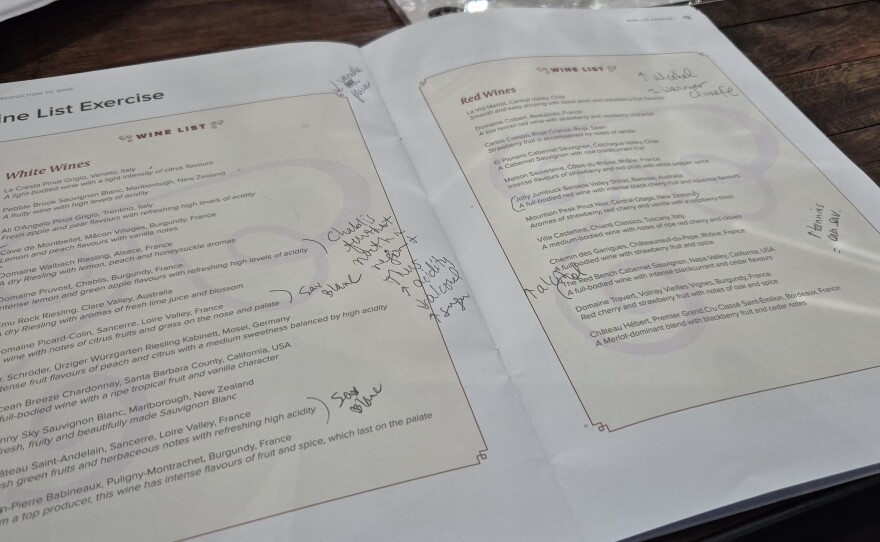 The course includes exercises and experiences to improve knowledge and understanding of wines.