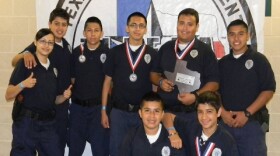 Standing l to r – Susy Ramirez, Jose Lerma, Eric Arellano, Miguel Ramirez, David Contreras, Frankie Lopez. Kneeling l to r – Carlos Rivas, Bryan Chacon