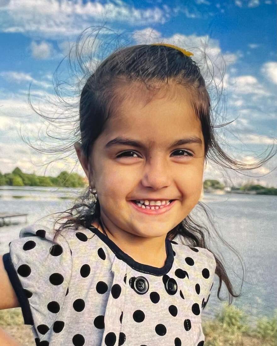 Police released this family photo of Lina Khil at the time of her disappearance