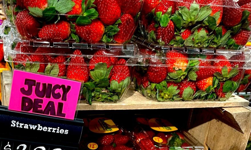 Strawberries for sale at Guido’s Fresh Marketplace in Great Barrington, MA