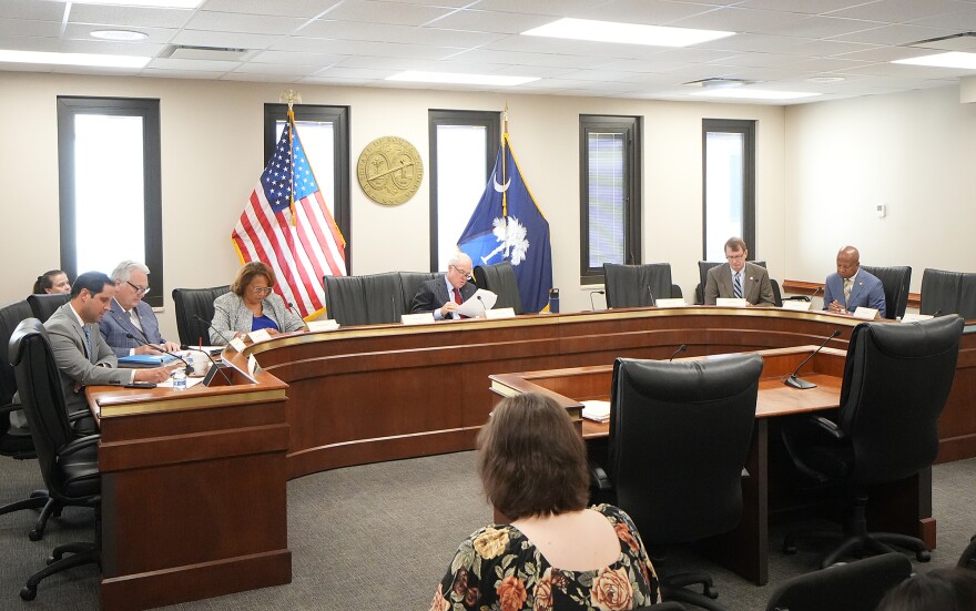 during a Senate Medical Affairs subcommittee hearing on S. 1095 at the Statehouse on April 15, 2026.