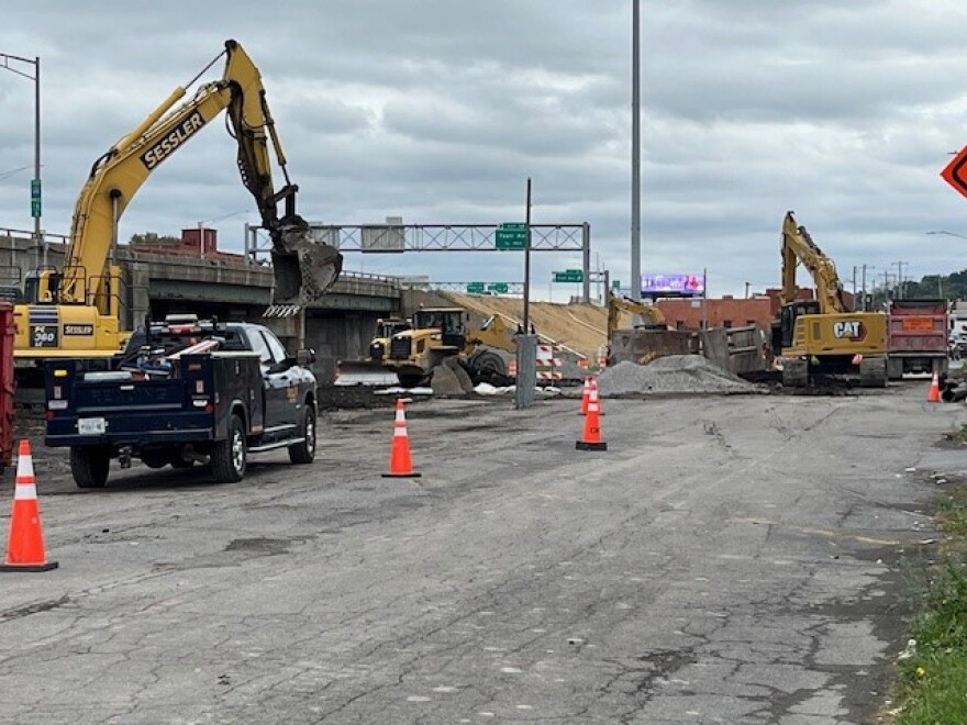Work is underway near Canal and Lodi Streets. The I-690 bridge over Lodi will be replaced.