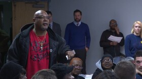 At a November 2018 meeting, Joseph Browder says East Chicago residents need to be informed of who they can contact about their concerns at the city.