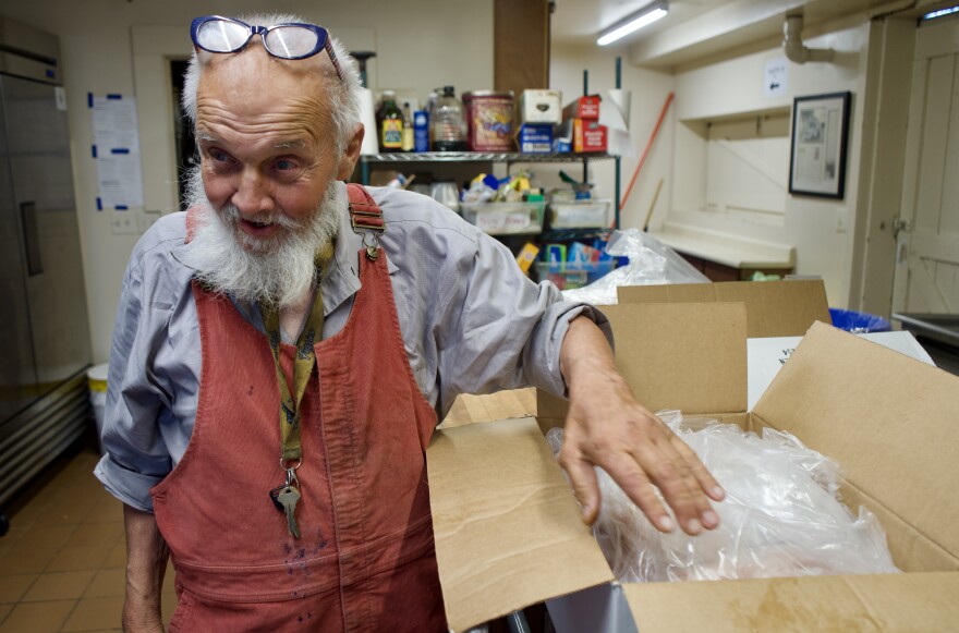 Al Siekert is 82 years old and still has his first grade cookbook, which contains his mother's chocolate chip cookie recipe. He opened his first restaurant in the 1960s and moved to Monterey Bay in the late 1970s. He currently cooks meals for Al & Friends out of the community kitchen at Chautauqua Hall in Pacific Grove.