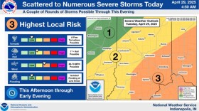 Thunderstorms will increase in coverage and intensity this afternoon and evening.