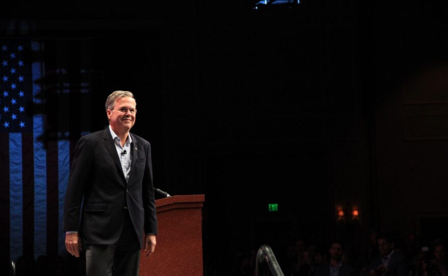 Former Florida governor Jeb Bush praised his the statewide voucher program, the first in the nation, and the McKay Scholarship, which allows students with special needs to transfer to any school of their choice, public or private. Another scholarship in Bush’s voucher program was later declared unconstitutional by the Florida Supreme Court, according to the National Catholic Education Association. Photo: Ariella Phillips/WUFT News
