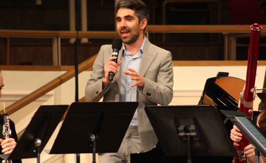 Daniel Anastasio makes connections with the audience at the Windsync concert.