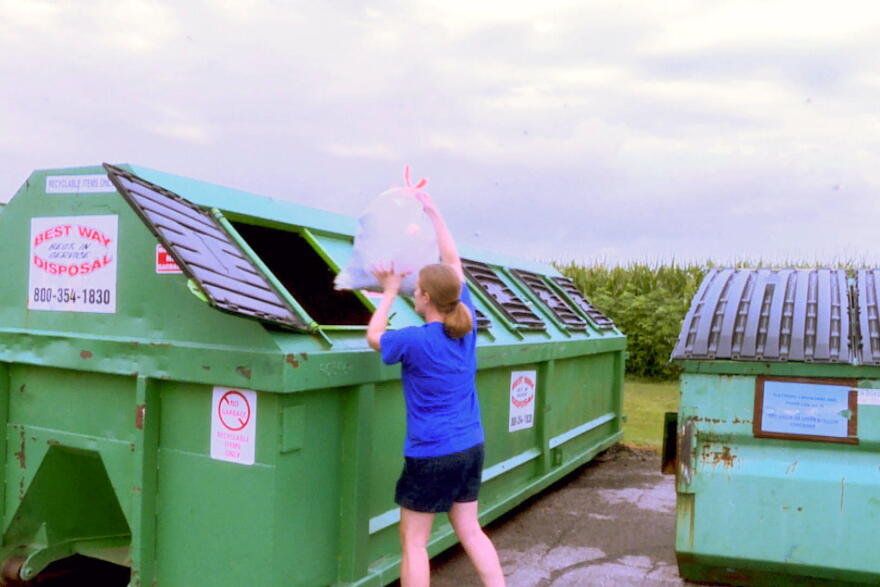 This recycling drop-off site in Johnson County was closed in 2018 due to the China reyclcing ban, but reopened in 2019.