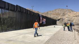 Construction is nearly complete in New Mexico on a section of border wall built with private funds raised by a nonprofit called We Build The Wall.
