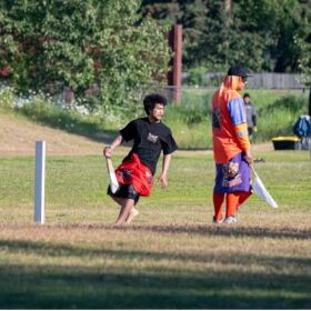 The executive director of the Polynesian Association of Alaska says they hopes the league can compete in a bigger field soon, since players often hit balls out of the small park, putting windshields and neighbors' windows at risk.