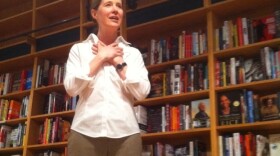 Novelist Ann Patchett greets some of her first customers at Parnassus Books in Nashville. "I actually think this is going to go really, really well," she says.