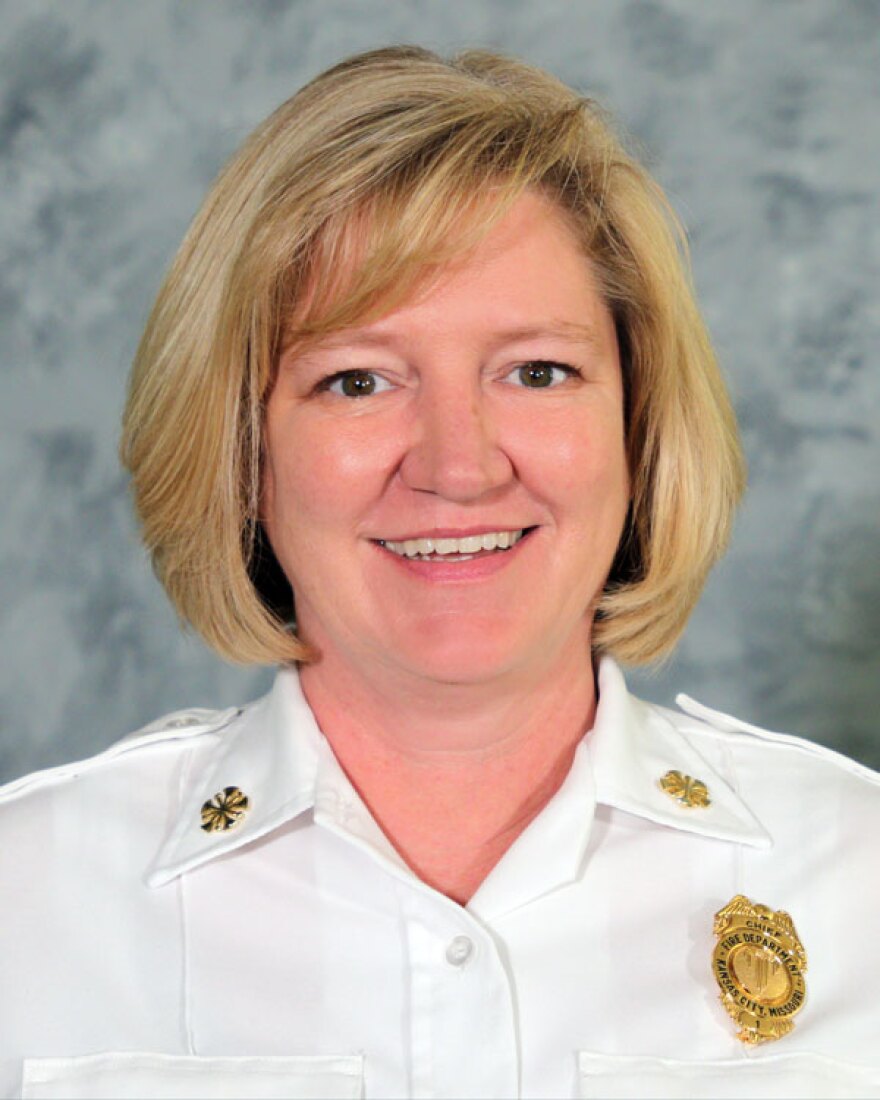 Donna Maize was named the first female chief of the Kansas City Fire Department in November 2019. 