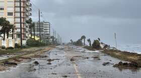 Hurricane damage in Flagler County in November 2022.