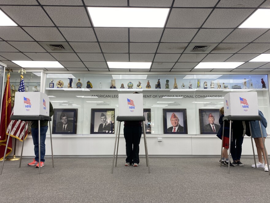 Voters at a precinct in Richmond