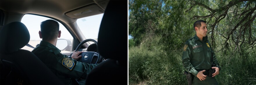 Border Patrol agent Robert Rodriguez patrols a section near McAllen. He says the area used to be much busier a decade ago.