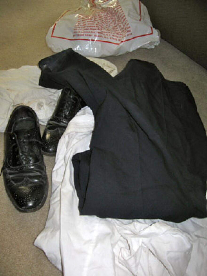 Kevin Boyer wore these clothes to work at the World Trade Center on Sept. 11, 2001.