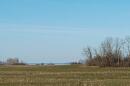 Part of the Cedar Gorge Clay Bluffs nature preserve, with Lake Michigan in the distance. The preserve is not yet open to public hiking.