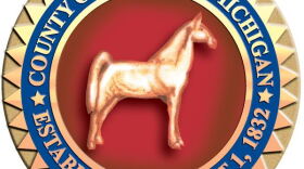 A seal representing Jackson County Michigan