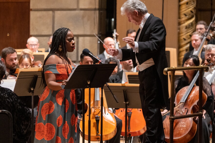 Jasmine Habersham sings the world premiere of "A Rage of Peace" with the RPO