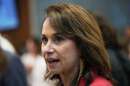 FILE - Louisiana Attorney General Liz Murrill speaks with attendees during an election night watch party for U.S. Senate candidate Rep. Julia Letlow, R-La., May 16, 2026, in Baton Rouge, La. (AP Photo/Matthew Hinton, File)