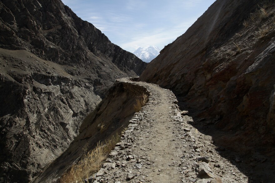 Water canals carved and built into the mountainsides have long been used by residents to tap glacier melt to provide water for their villages. But as the glaciers behave more erratically — surging, shrinking and flooding — some of the canals have run dry.