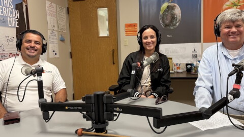 South Sioux City School District officials Roni Ortega, Erin Heineman, and Lance Swanson discuss facilities needs in the district in September 2025.