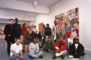 New Art in the Neighborhood founder Roseann Weiss (left) stands with a cohort of teen artists at the Forum of Contemporary Art in 1995. The Forum became the Contemporary Art Museum in 2003.
