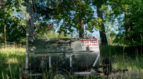 A culvert trap designed to capture grizzly bears.