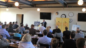 Brightline's Bob O'Malley was in Tampa to discuss the company's ideas for high speed railw with community members.