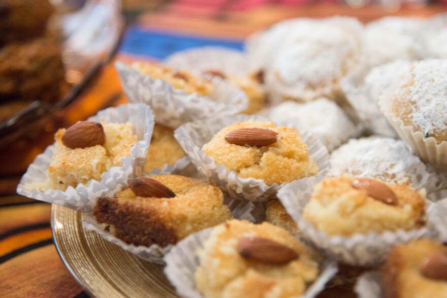 Basboussa, a traditional Arabic dessert.