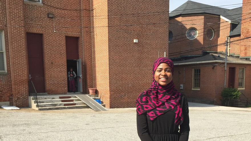 Samirah Franklin, 19, is lead organizer of the Baltimore Youth Organizing Project. She lives in West Baltimore, near where the violence and looting broke out after Freddie Gray's funeral two years ago.