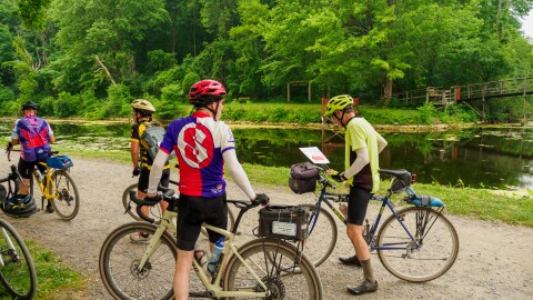 Bikers average 50 miles a day on their 400 mile journey.