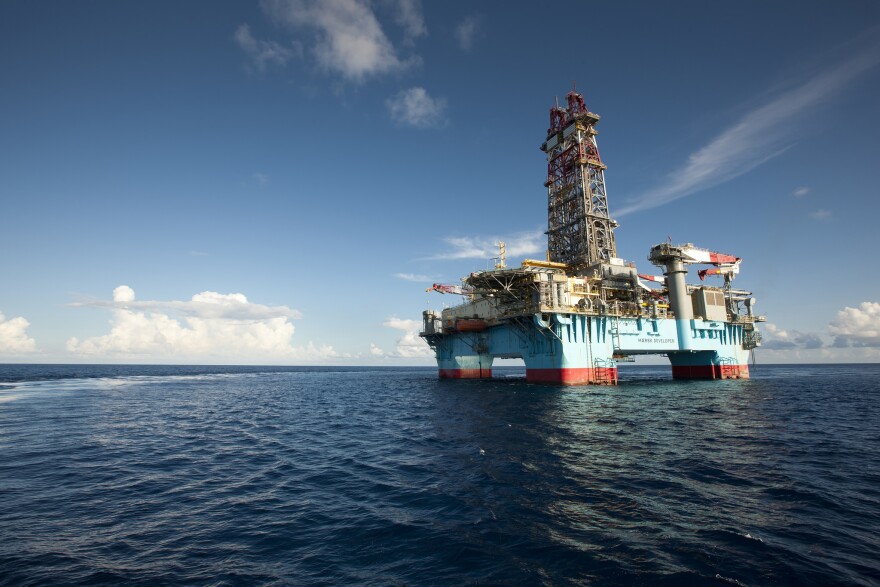 an offshore drilling operation in the Gulf of Mexico