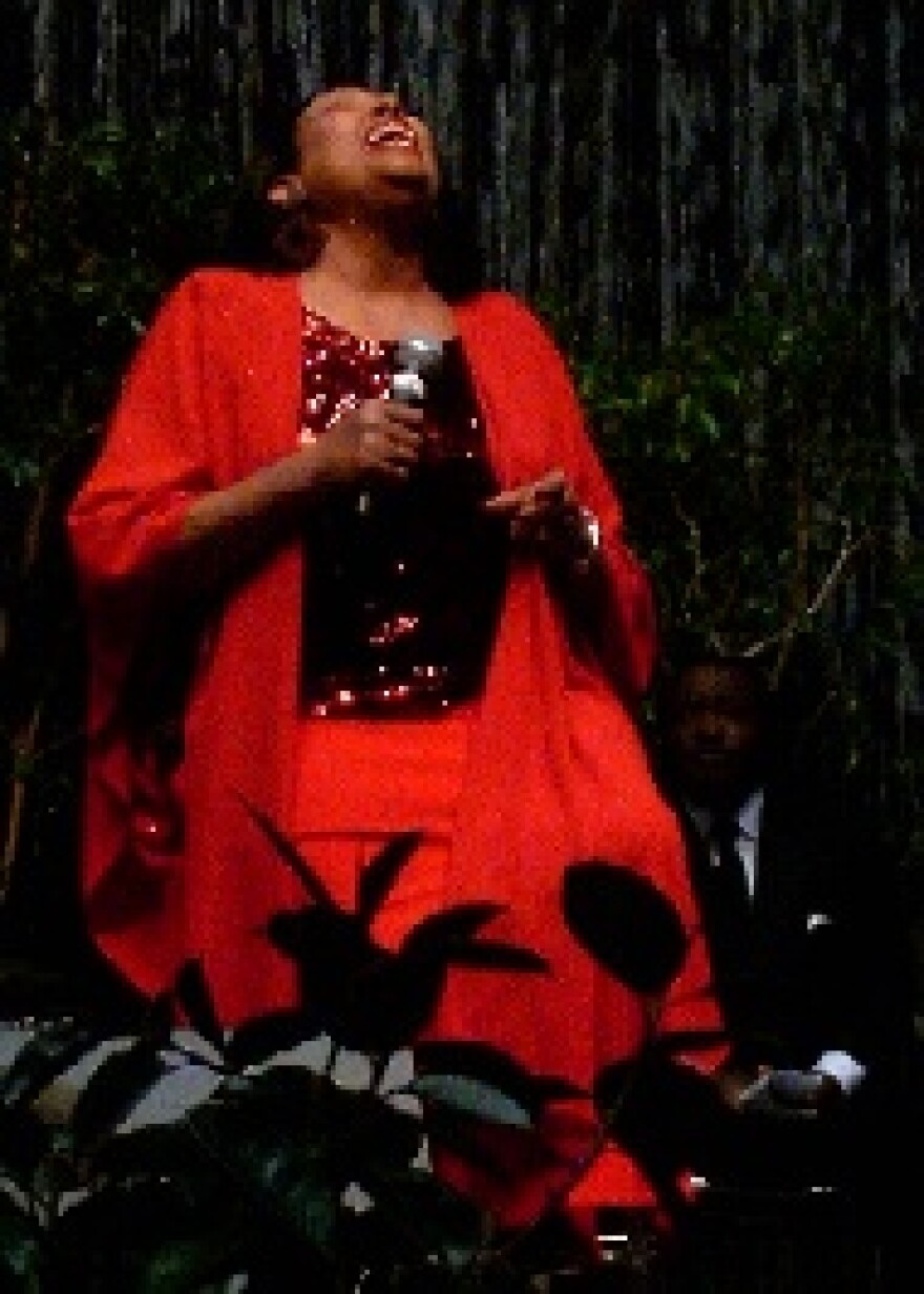 Ida McBeth performs at Buck O'Neil's memorial service.