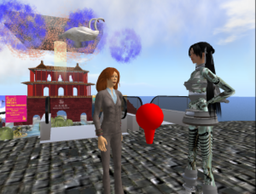 Curator Leesa Fanning interviews China Tracy in RMB City.