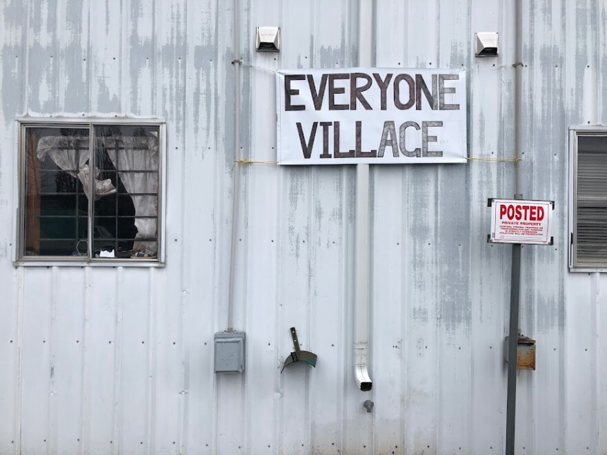  The exterior front of Everyone Village, in west Eugene.