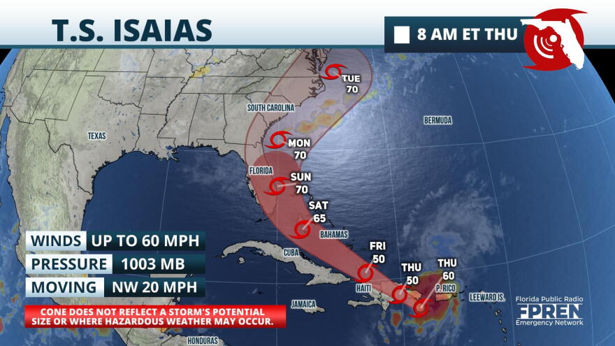 Tropical Storm Isaías Forms in Caribbean, Could Affect Florida by ...