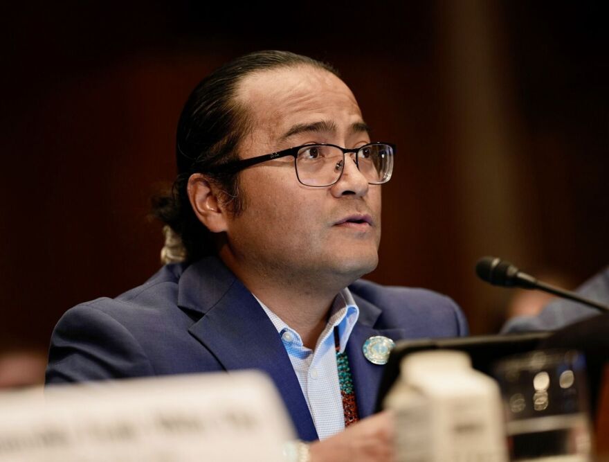 Navajo Nation President Buu Nygren speaks during a Senate hearing in Washington, D.C. on Sept. 25, 2024.