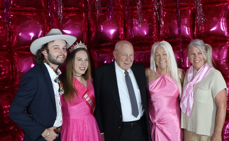 Gala attendees at the photo booth