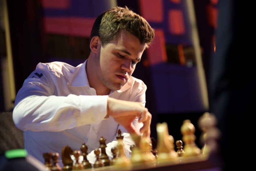 World chess champion Magnus Carlsen was leading as the Grand Chess Tour began in Zagreb, Croatia, on June 26.