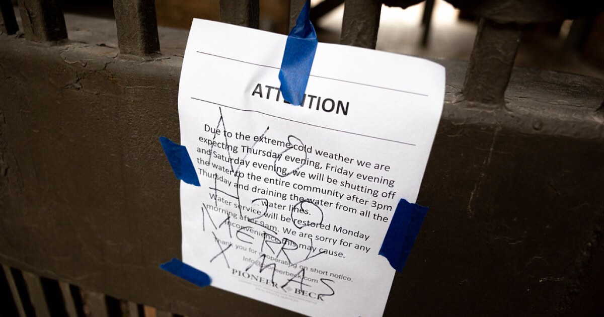 Can your landlord shut off your water to prevent the pipes from